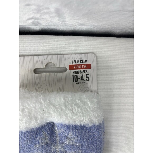 2 Sofsole FIRESIDE Cozy Lodge Socks Unicorn Purple White Youth Size 10-4 NEW - Picture 4 of 7
